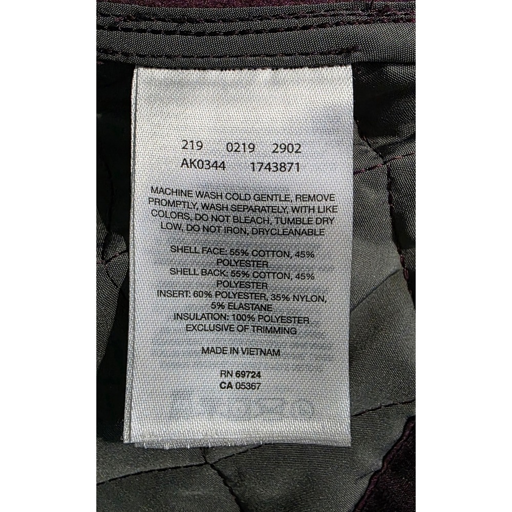 Columbia Womens Plum Purple Quilted Snap Front Jacket Small - Picture 5 of 7